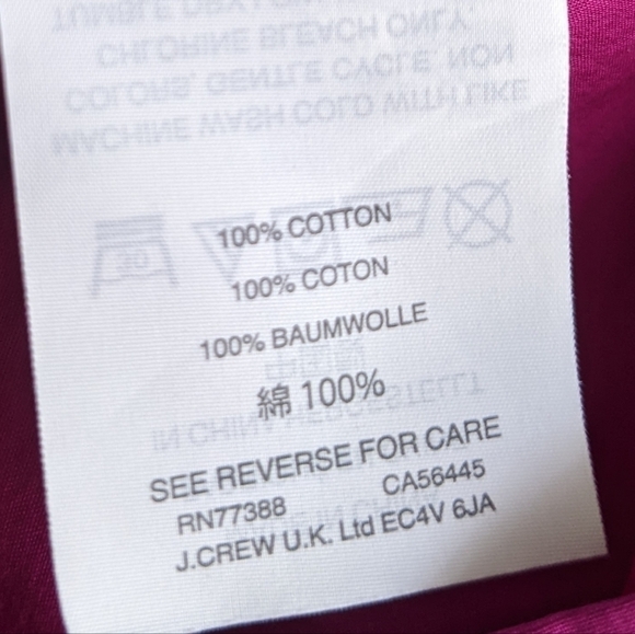 J Crew Magenta Pink Ruffle Penny Blouse S - Picture 12 of 13